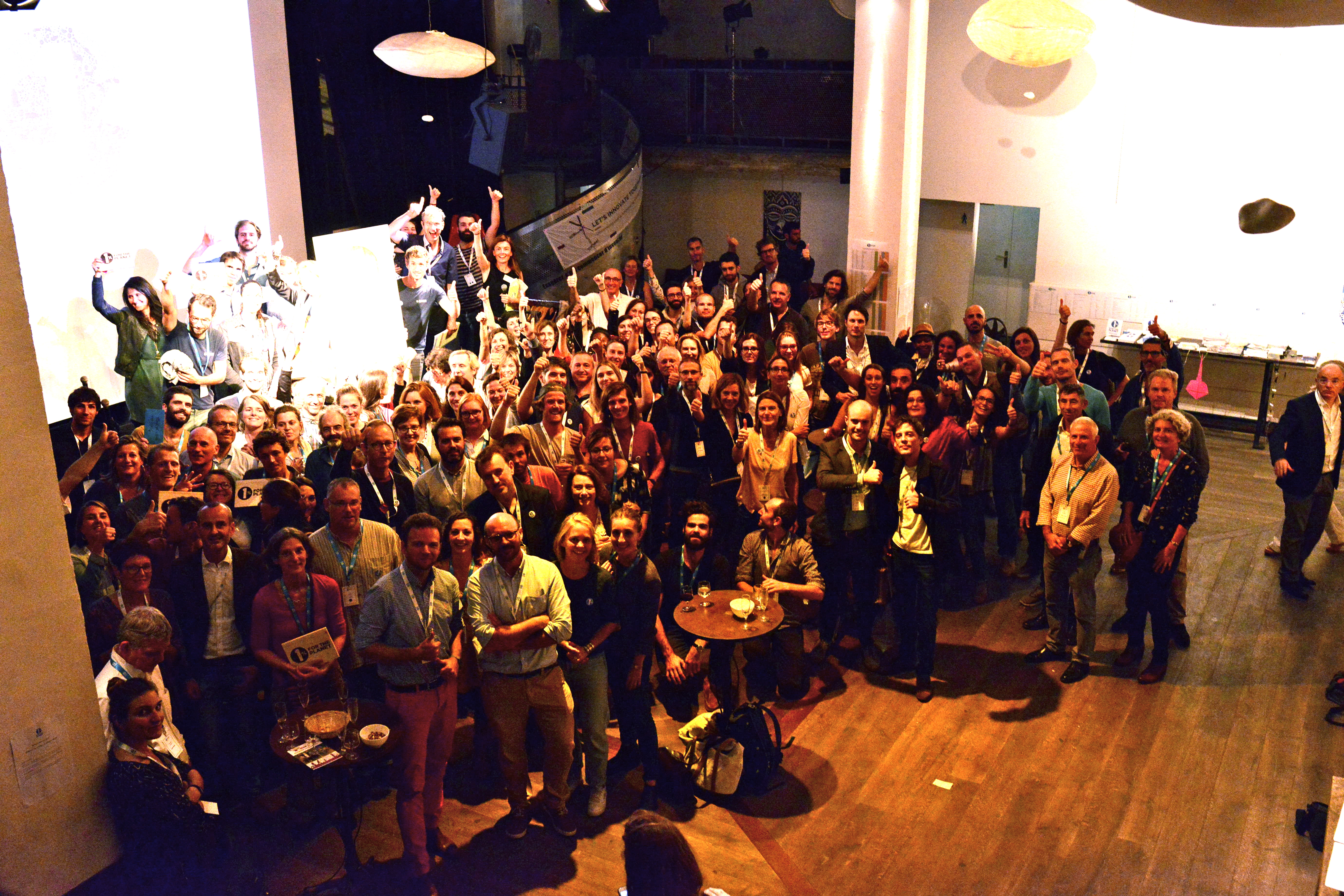 Photo de groupe soirée clôture 1%