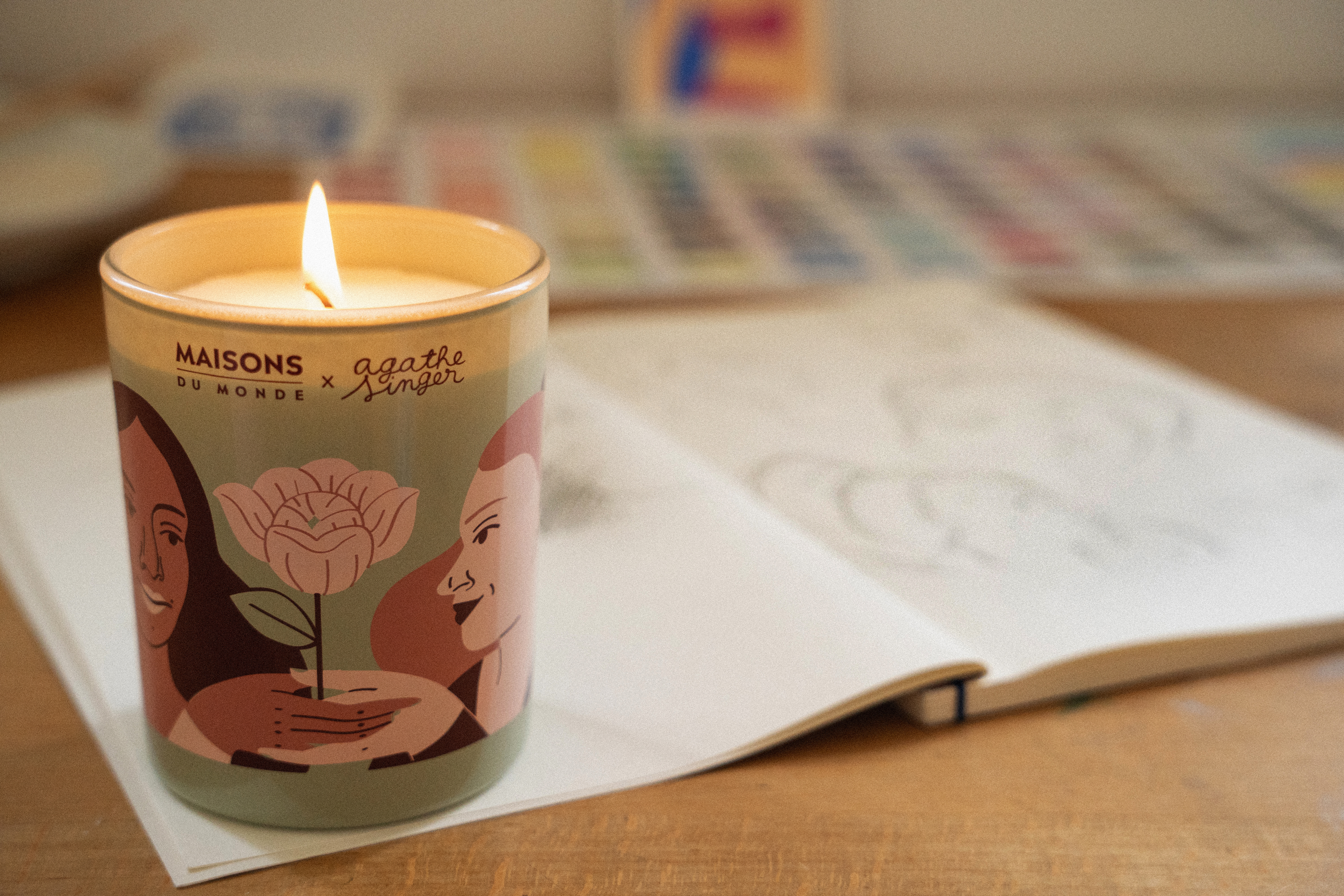 Bougie en collaboration avec Agathe Singer